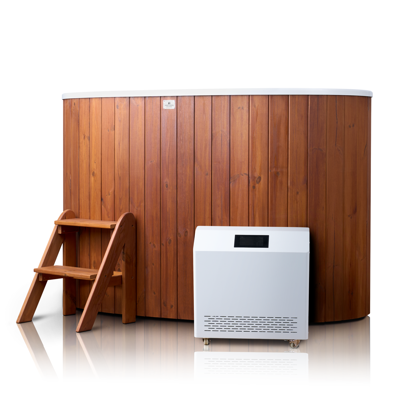 Northern Saunas - Scandinavian Oval Cold Tub (98cm) - Thermo Pine (2 People)