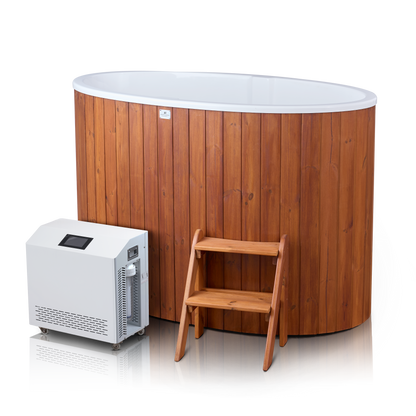 Northern Saunas - Scandinavian Oval Cold Tub (98cm) - Thermo Pine (2 People)